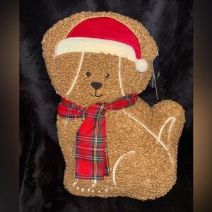 Dog Gingerbread Plush Pillow
